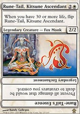 MTG - Rune-Tail, Kitsune Ascendant Saviors of Kamigawa