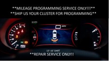 13-16 Dodge Dart Tft Gauge Cluster Speedometer Mileage Programming Service 13-16 Dodge Dart Tft Gauge Cluster Speedometer Mileage Programming Service