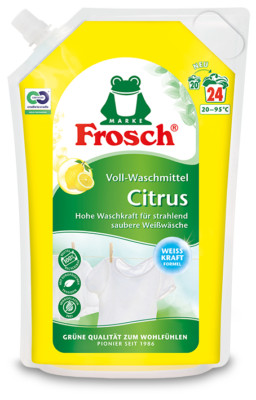 Frog Citrus Full Laundry Detergent Liquid 5 Pack (5 x 24 Wash Loads)