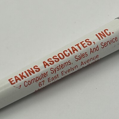 VTG Ballpoint Pen Eakins Associates Computer Systems Sales Mountain View CA