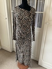 Next Brown Decorative Dress Sz 14 Bnwt 