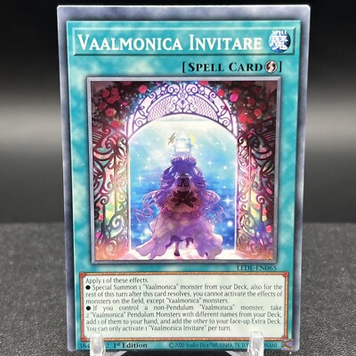 Vaalmonica Invitare LEDE-EN065 1st Edition MISCUT Yugioh Card #E