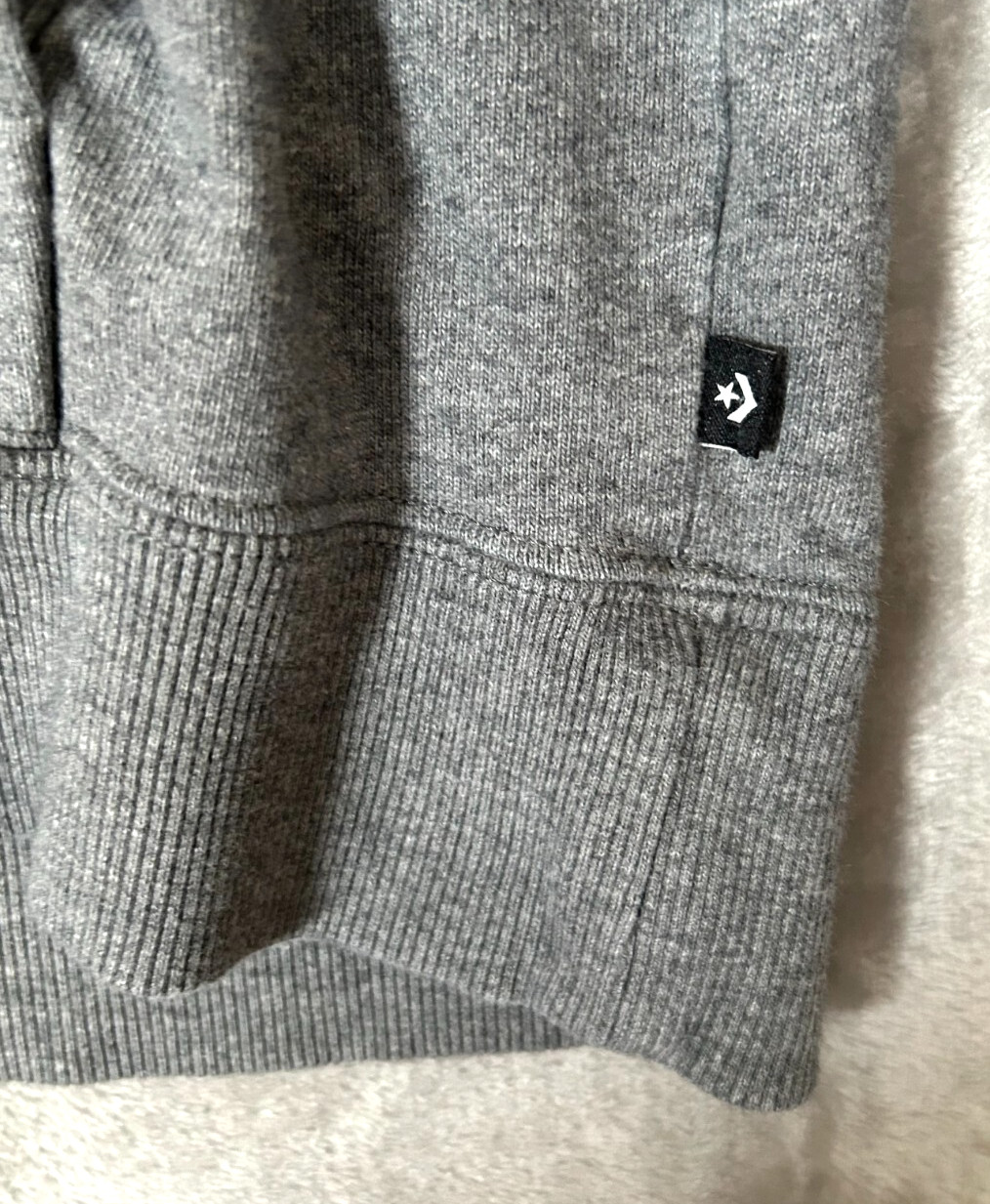 Converse Men's Gray Pullover Hoodie XL Long Sleeve Sweatshirt Casual thumbnail 3