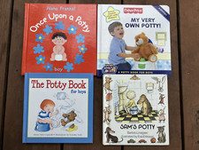 Lot of Potty-Training Books for Boys - Once Upon A Potty - first experiences