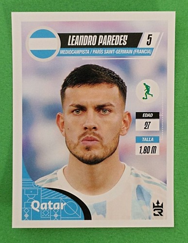 2022 3R Qatar World Cup FIFA #111 LEANDRO PAREDES Argentina Soccer Team Sticker - 第 1/2 張圖片