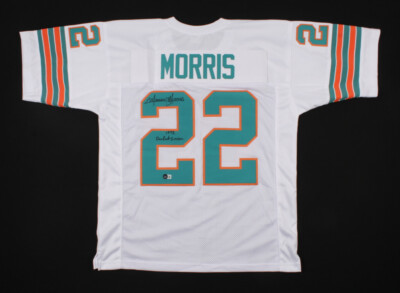 Mercury Morris Signed Dolphins Jersey Inscibd 1972 Perfect Season (Beckett  Holo)