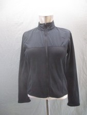 NIKE THERMA-FIT Size M 8-10 Women Black Full Zip Stand Collar Track Jacket 186