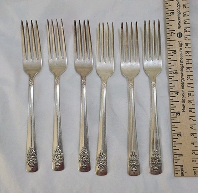 #ad #ad Rogers amp; Bro IS Dawn SilverPlate Dinner Forks 6 Vintage Forks $19.99