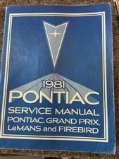 1981 Pontiac Trans Am Shop Manual