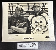 Signed L.A. Dream Team Press Photo West Coast Hip Hop Rap Promo Photo