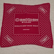 OshKosh Bgosh Mens Handkerchief Red & White P...