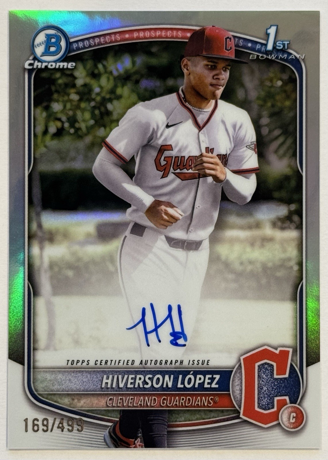 2025 Bowman Chrome Hiverson Lopez 1st Refractor Auto #169/499 #CPA-HL