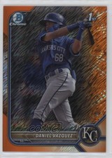 2022 Bowman Chrome Prospects Orange Shimmer Refractor 24/25 Daniel Vazquez 0e6p