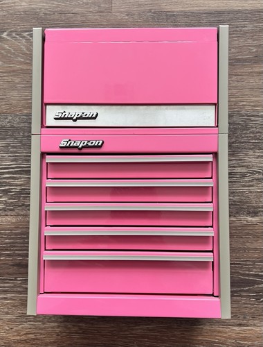 Snap-On - Micro Roll Cab BOTTOM & TOP chest "SET" Mini Tool Box Pink. - Picture 2 of 13