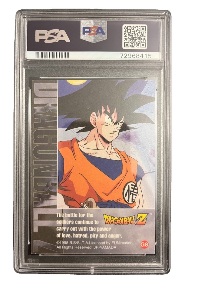 Dragon Ball Z PSA 8 Gohan Gold Foil Set Artbox 2 G8 1998 Amada ...