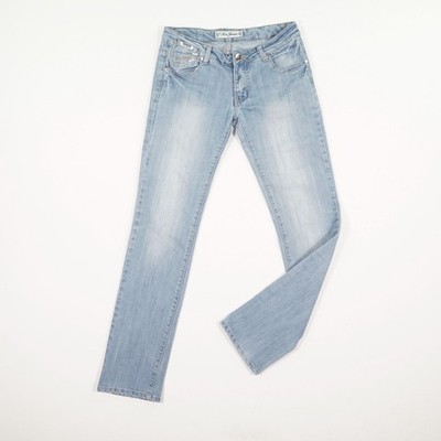 FEN JEANS Damen Hose Gr. 38 hellblau Low Waist 5 Pocket Pants Stretch Baumwollmi