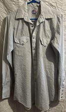 Vintage Miller Western Wear Long Sleeve Pearl Snap Shirt Size 15 1/2-34