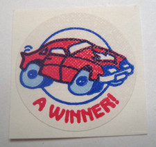 1980's Trend Scratch 'N Sniff Stinky Stickers - A Winner gasoline scent no TM