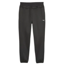 PUMA Strong Logo Powerfleece Joggers Womens Black Casual Athletic Bottoms 523877