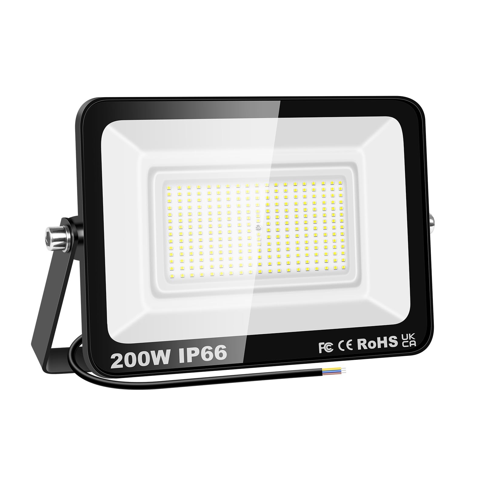 PICAA Faretto LED 200W 20.000LM - Faro da Cantiere e Giardino 6500K