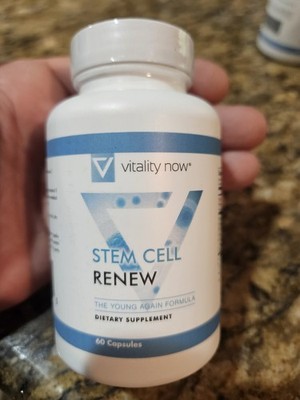 Vitality Now Stem Cell Renew Dietary Supplement 60 Capsules D3 B6 B12 Goji Gink 