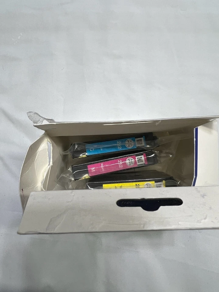 Epson 252 Ink Cartridges Cyan Magenta Yellow Open Box Untested  - Image 4 of 4