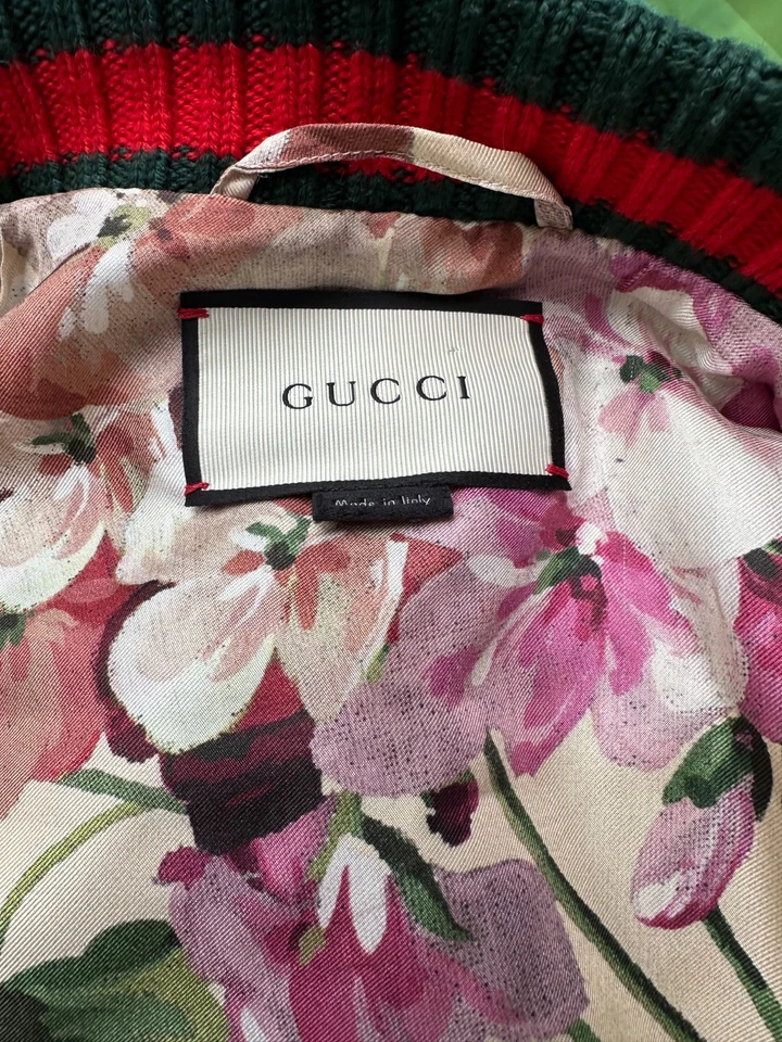 Chaqueta de cuero metálico lila Gucci [IT 42 UK 8-10] Foto 3 de 4