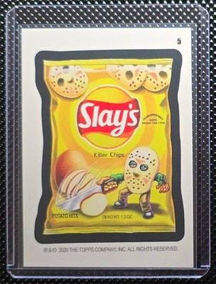 2020 Wacky Packages   May Series   Slay s Killer Chips 5 - Puzzle Back