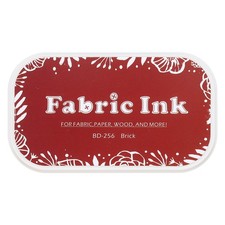 Ink Pads for Stamps, 3.7x2.2 Inch Fabric Ink Pad, Dark Red