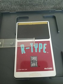 WORKING R-Type (TurboGrafx 16 TG16, 1989) CIB Complete HuCard with Case & Manual