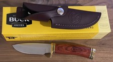 FB - Buck 192 Vanguard Knife Rosewood Handle w/ Leather Alaskan Guide Sheath BK1