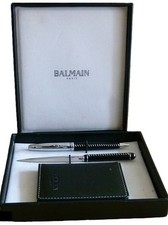 BALMAIN Paris Schreibset Kugelschreiber Brief&ouml;ffner Visitenkartenetui