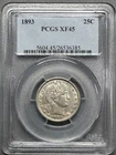 1893  BARBER QUARTER   PCGS  XF45