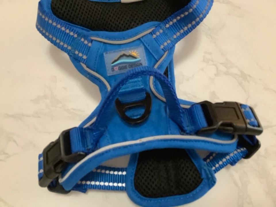 Шлейка для собак Doggie Design без дросселя | синяя накидка и застежка | размер X-Small - Изображение 4 из 4