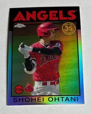 Shohei Ohtani 2021 TOPPS CHROME 1986 Refractor #86BC-9 35th Anniversary Angels