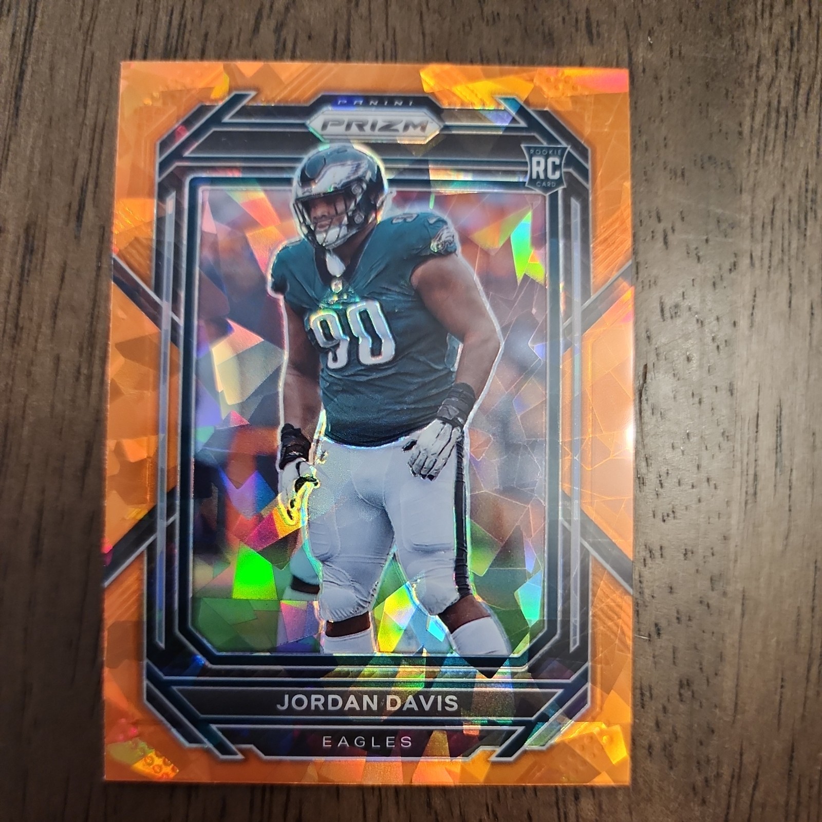 2022 Prizm Jordan Davis Orange Cracked Ice SP Rookie #371