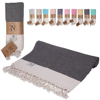 NOVA Luxury Linen - Quick Dry Turkish Beach Towels | 100% Organic Cotton, Sand