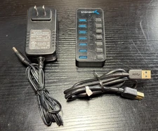 Sabrent 36W 7-Port USB 3.0 Hub with Individual Power Switches& LEDs Includes 36W