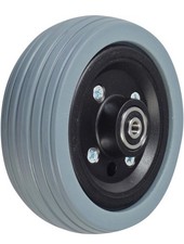 F-9. 6"X2" Flat-Free Caster Wheel Assembly with Gray Tire for Jazzy Power Chairs