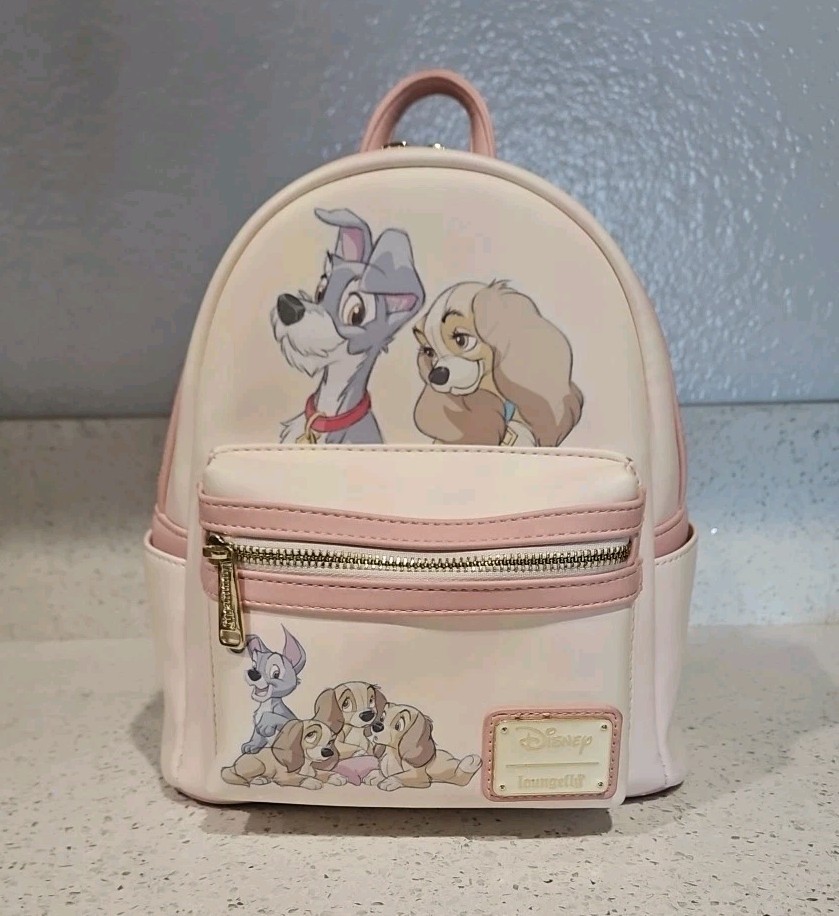 LADY AND THE TRAMP LOUNGEFLY DISNEY MINI BACKPACK, OOP 