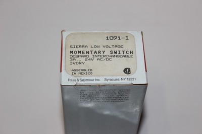  NIB Pass & Seymour Legrand 1091-I Low Voltage AC/DC  3A 24V Switch