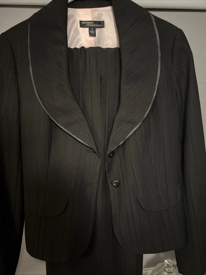 Traje Pantalón Atelier Talla 6 Conjunto de Dos Piezas Por Nordstrom Professional Office Academia Foto 4 de 4