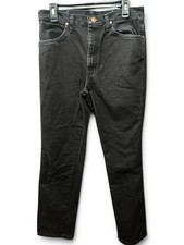 Wrangler 936 Cowboy Cut Jeans Mens 33x32 Slim Fit Black Rigid Denim SKU