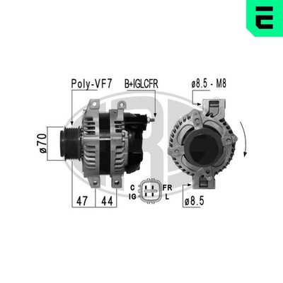 Lichtmaschine Generator Lima ERA 210844 für CL CW HONDA ACCORD CU 14V 8 Tourer 5