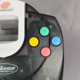 Official OEM Sega Dreamcast Millennium 2000 Smoke Black Controller and VMU