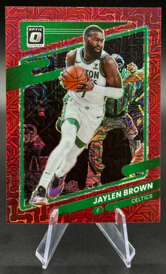 2021-22 Jaylen Brown /88 Donruss Optic Red Mojo Prizm #19 | 76ers & Celtics