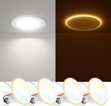 4 Pack 5/6 Inch 5CCT LED Recessed Lighting with Night Light
