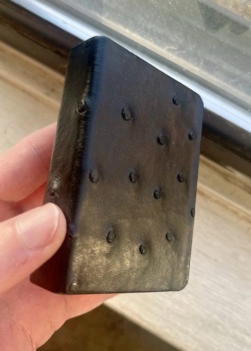 Dan & Dave Super Luxus Original Straußenleder LIMITED EDITION Clip Deck RAR! - Bild 6 von 6