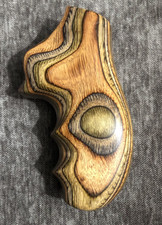 Decroative wood revolver grip S frame