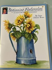 Beginning Watercolors 545 Pattern Book Susan Scheewe Landscape Floral Unused